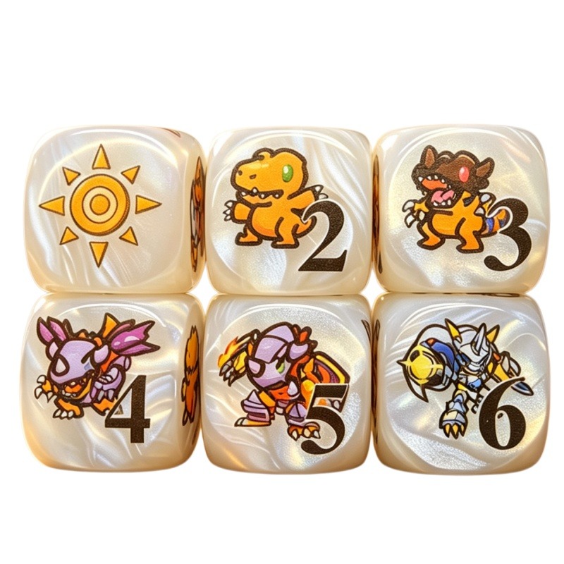 Board Game Quiz - 2개/세트 디지몬 DTCG 옴니몬 아구몬 토큰