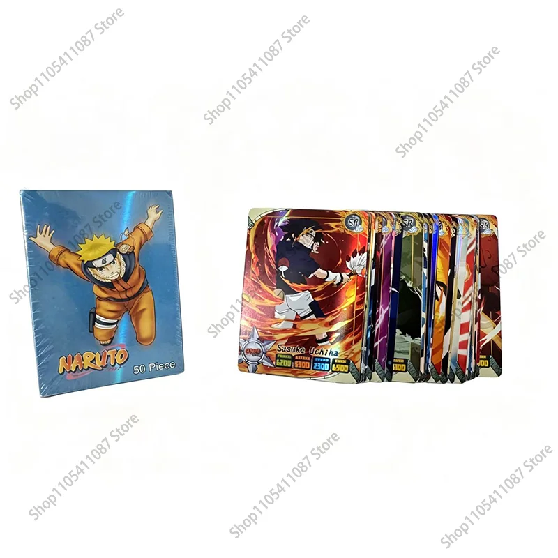 Board Game Naruto - **50pcs 나루토 영어 카드 화려한 카카시