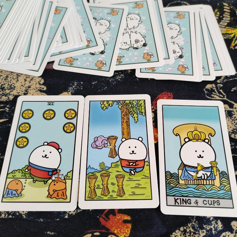Card Game Deck - 귀여운 조크 베어 타로 카드 게임