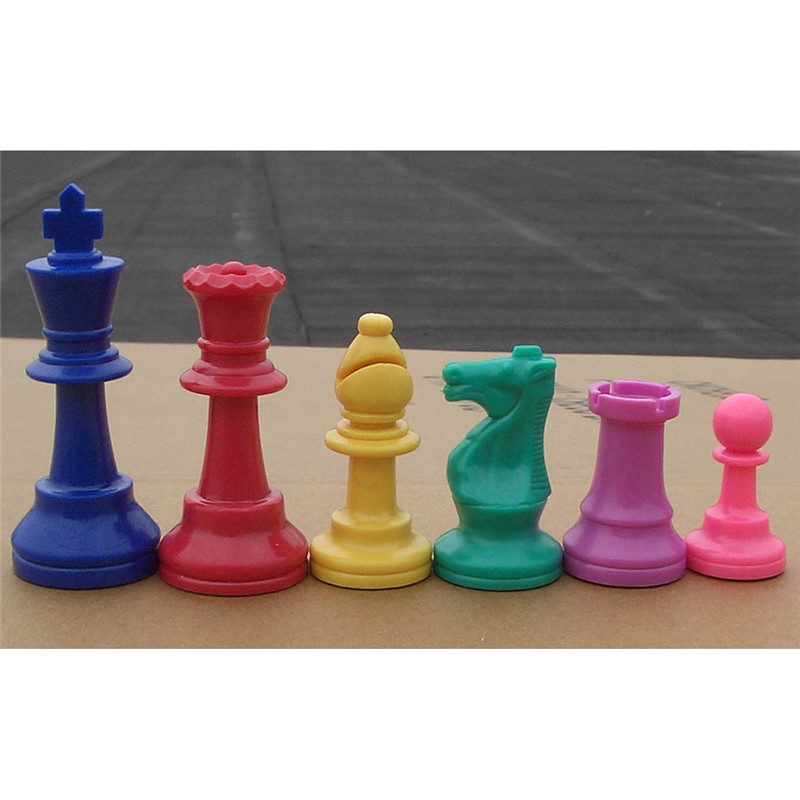 Board Game Queen - 다채로운 플라스틱 체스 조각 17Pcs 체스