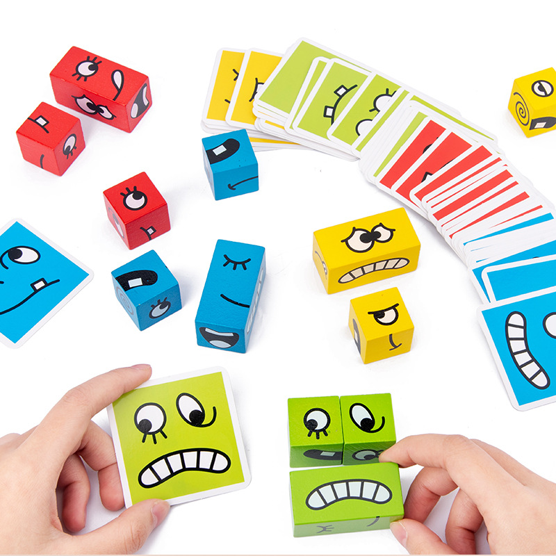 Board Game Education - 어린이용 표현 매칭 퍼즐 게임, 나무