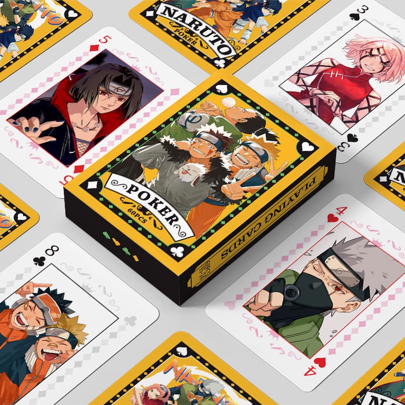Board Game Naruto - 원피스 나루토 애니메이션 포커 카드 54Pcs