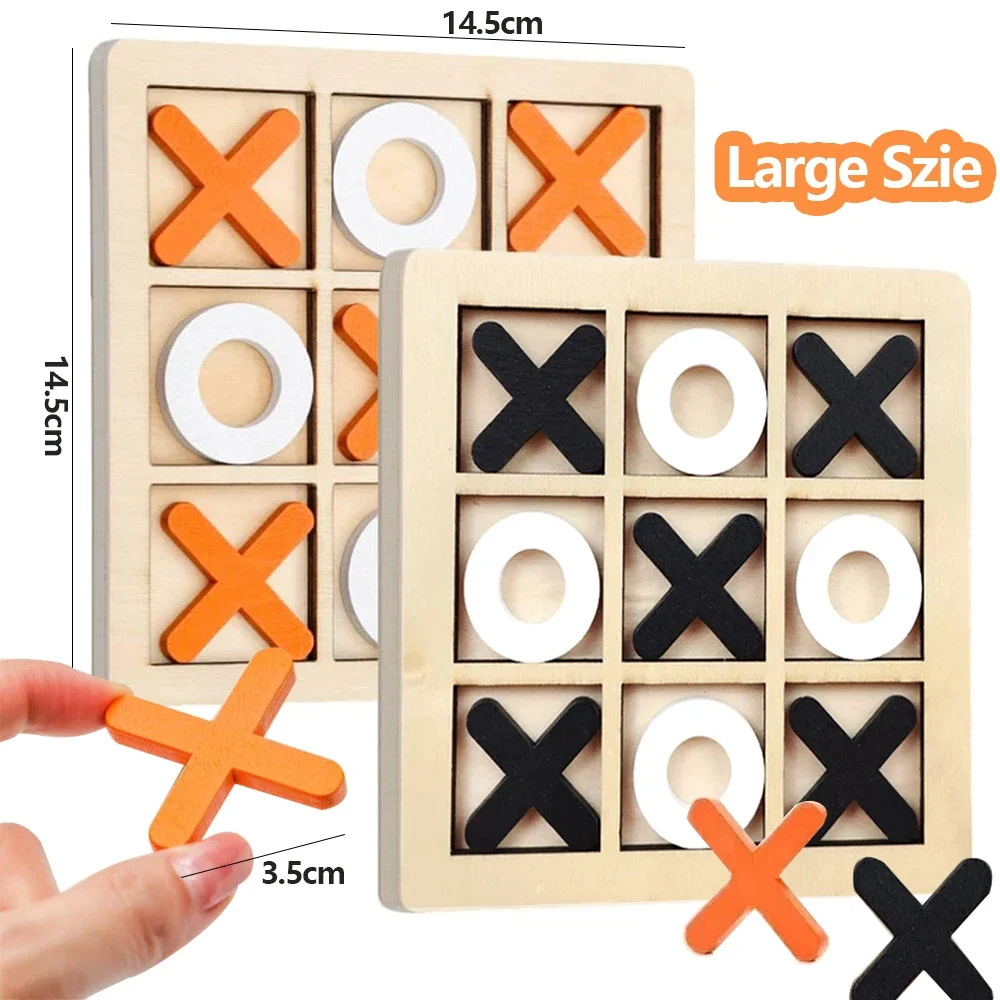 나무 XO Tic Tac Toe 게임 미니 체스 보드  - Board Game Education 리뷰 및 가격