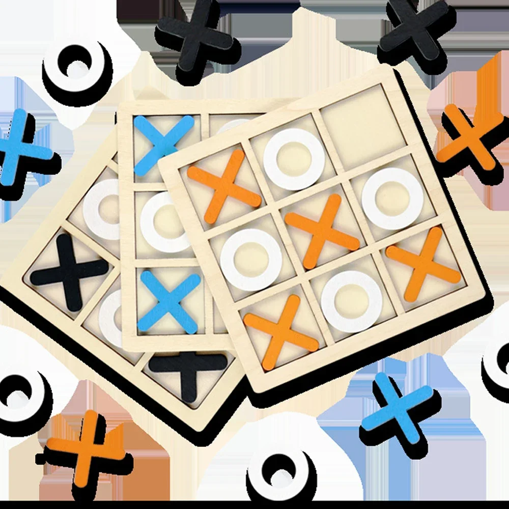 나무 XO Tic Tac Toe 게임 미니 체스 보드  - Board Game Education 리뷰 및 가격