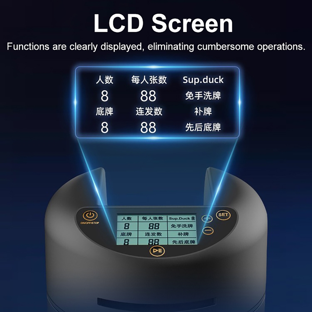 LCD 화면 디스플레이 360을 갖춘 자동 카드 딜러  - Card Game Deck 리뷰 및 가격