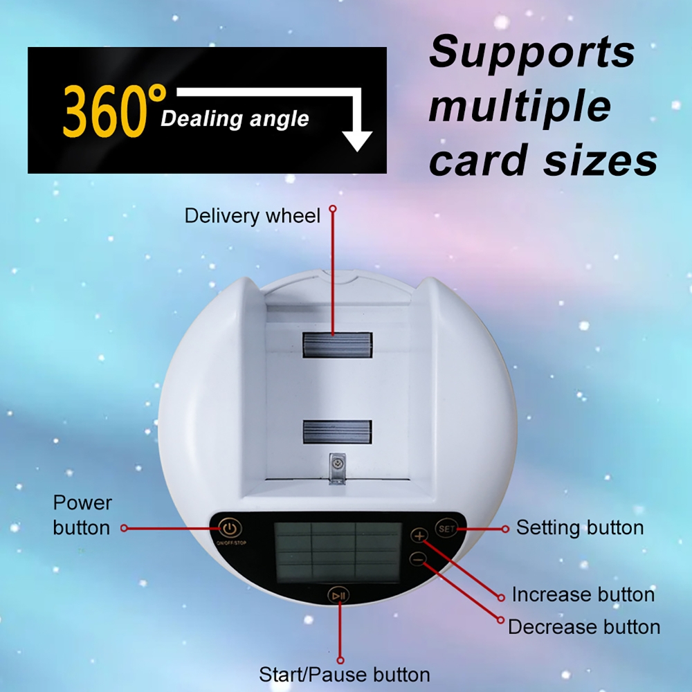 LCD 화면 디스플레이 360을 갖춘 자동 카드 딜러  - Card Game Deck 리뷰 및 가격