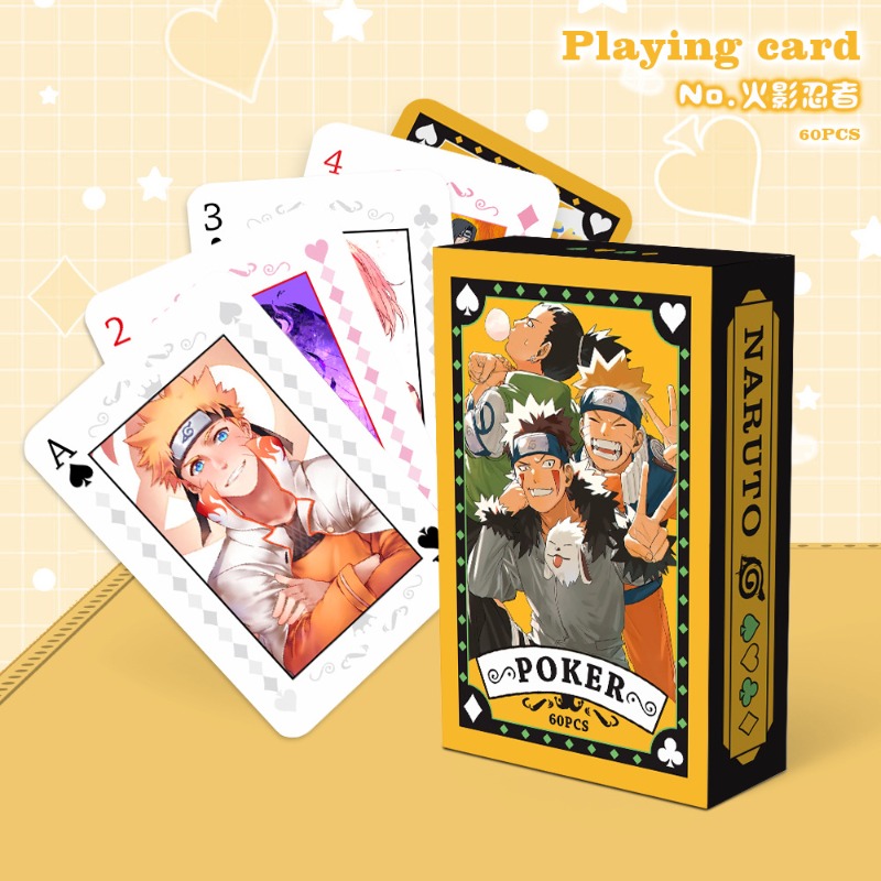 새로운 만화 코팅지 플레잉 카드 나루토 네비게이션 킹  - Board Game Naruto 리뷰 및 가격