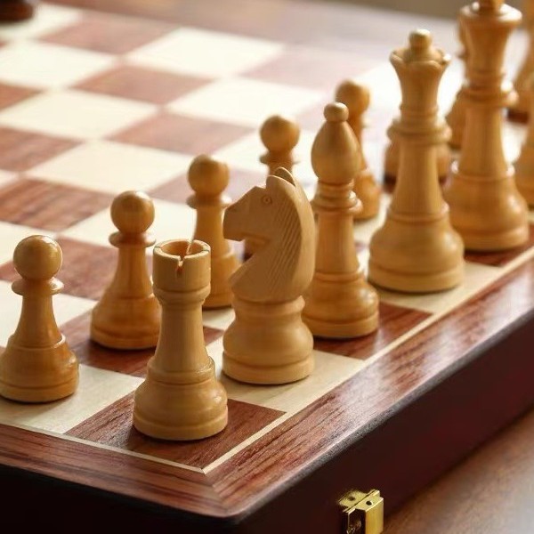 자석식 나무 체스 세트, 접이식 보관 보드 게임, 추가 - Board Game Queen 리뷰 및 가격