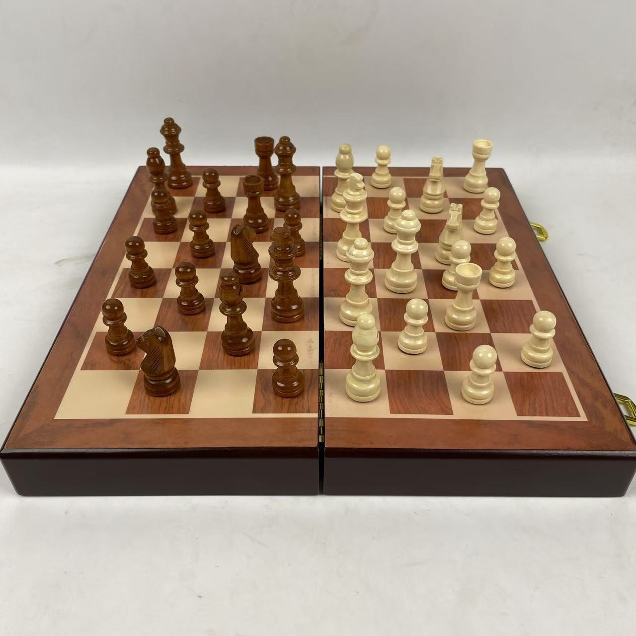 자석식 나무 체스 세트, 접이식 보관 보드 게임, 추가 - Board Game Queen 리뷰 및 가격