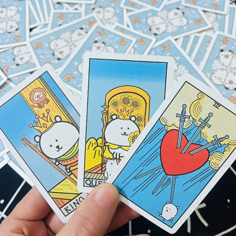 귀여운 조크 베어 타로 카드 게임 창의적인 테이블탑 만 - Card Game Deck 리뷰 및 가격