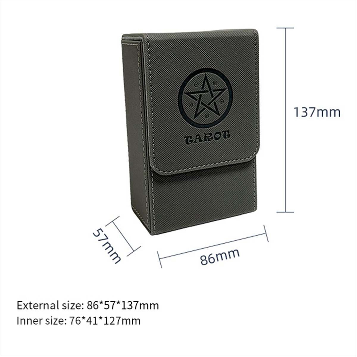 ABST 블랙 레드 패턴 타로 카드 보관함 PU 가죽  - Card Game Deck 리뷰 및 가격