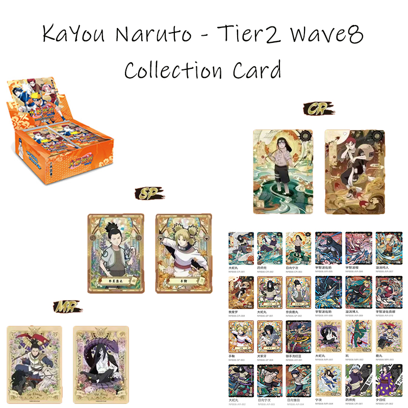 KAYOU 컬렉션 카드 나루토 - Tier2 Wave8 - Board Game Naruto 리뷰 및 가격