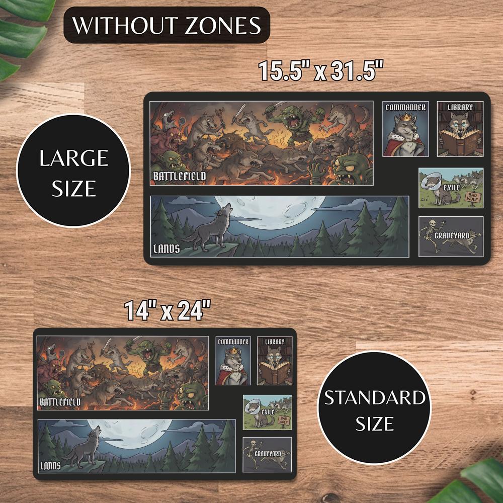 늑대인간 부족 MTG&TCG 테이블탑 게임 매트 매직  - Play Mat Neoprene 리뷰 및 가격