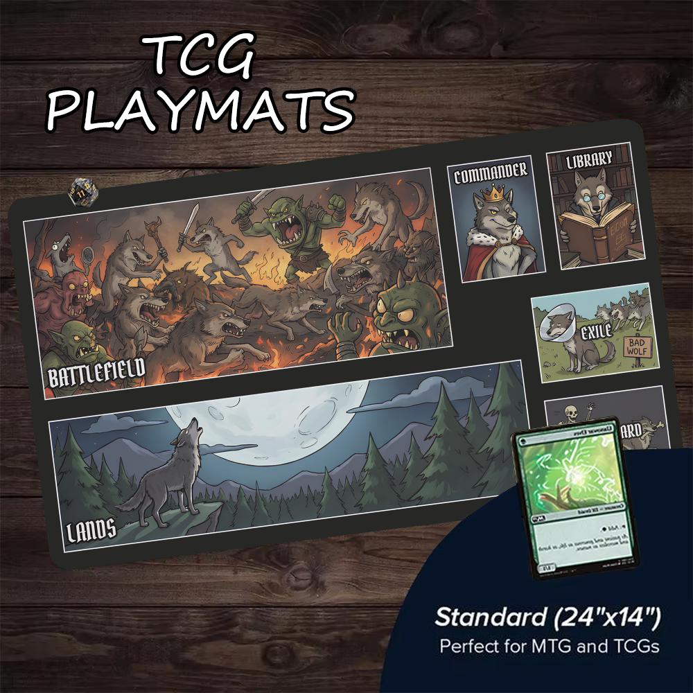 늑대인간 부족 MTG&TCG 테이블탑 게임 매트 매직  - Play Mat Neoprene 리뷰 및 가격