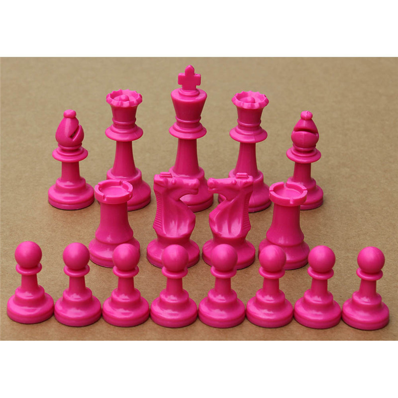 다채로운 플라스틱 체스 조각 17Pcs 체스 하프 세트 - Board Game Queen 리뷰 및 가격