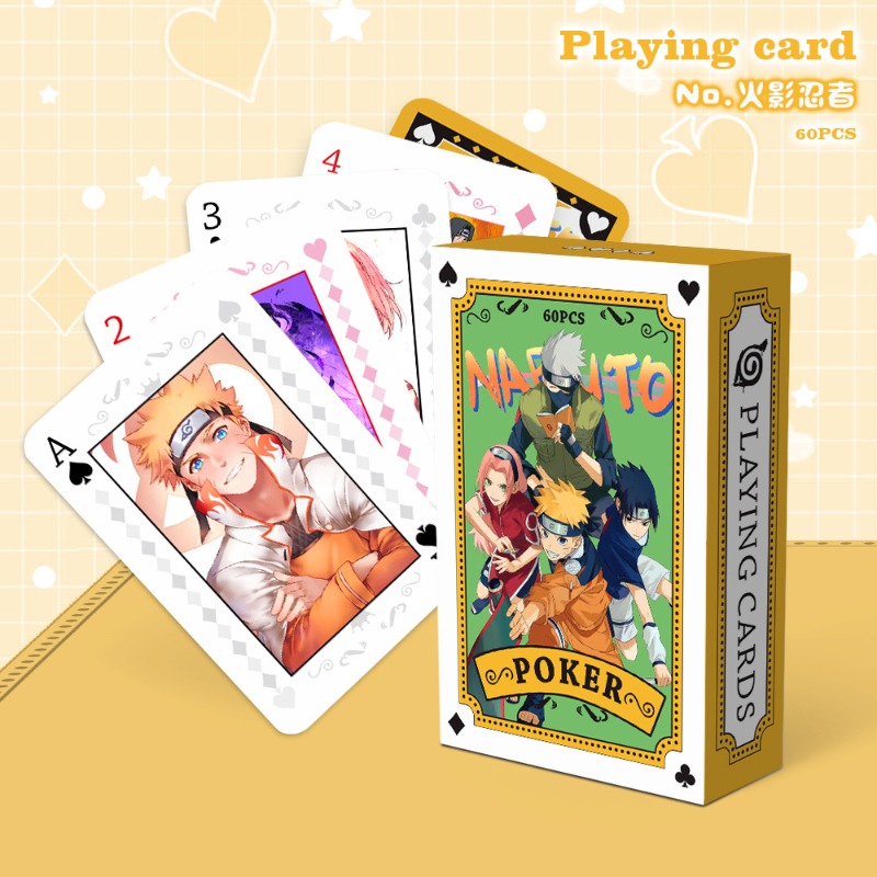 원피스 나루토 애니메이션 포커 카드 54Pcs 클래식  - Board Game Naruto 리뷰 및 가격