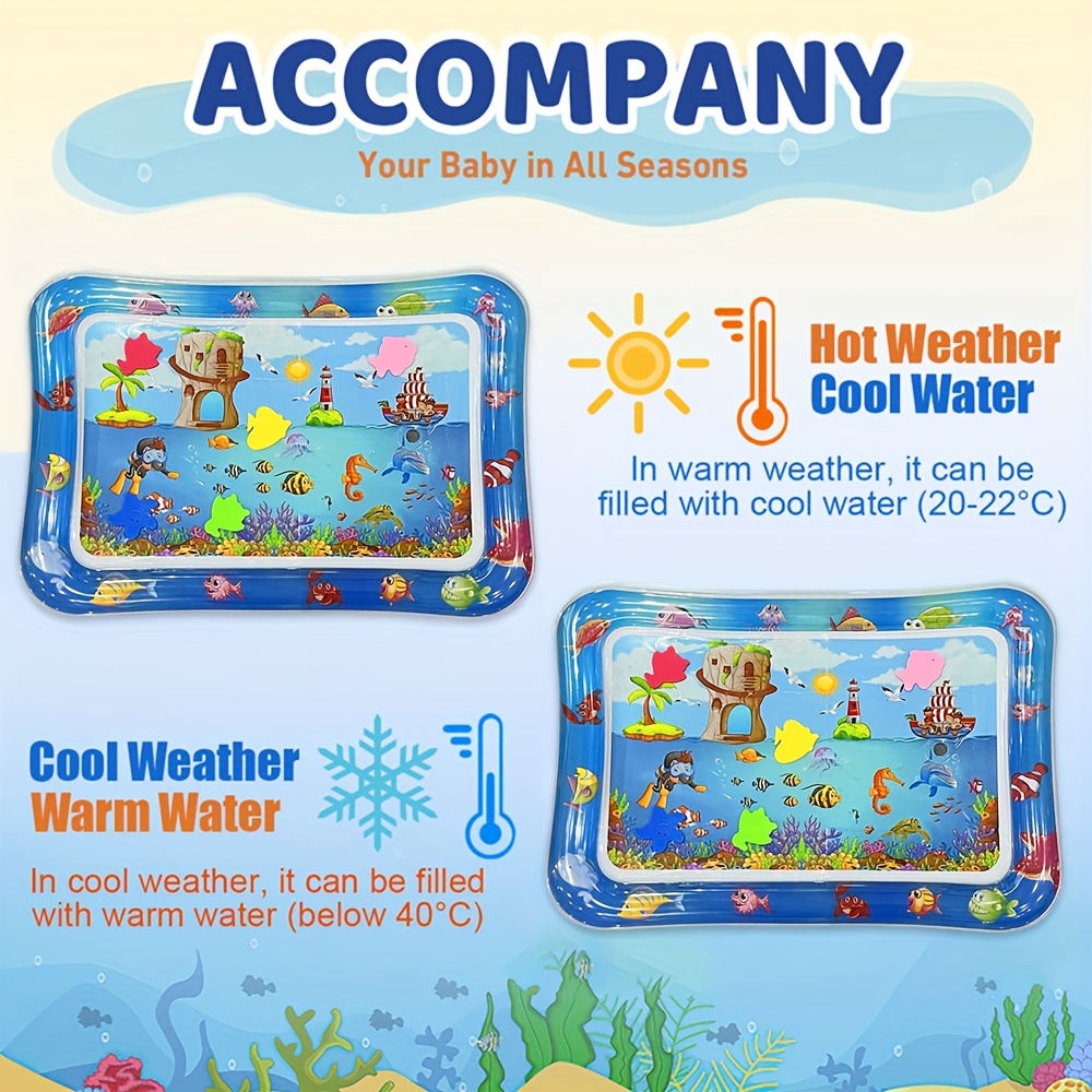 1pc 스퀘어 다이버 아기 물 매트 라운드 해마 유아  - Play Mat Neoprene 리뷰 및 가격