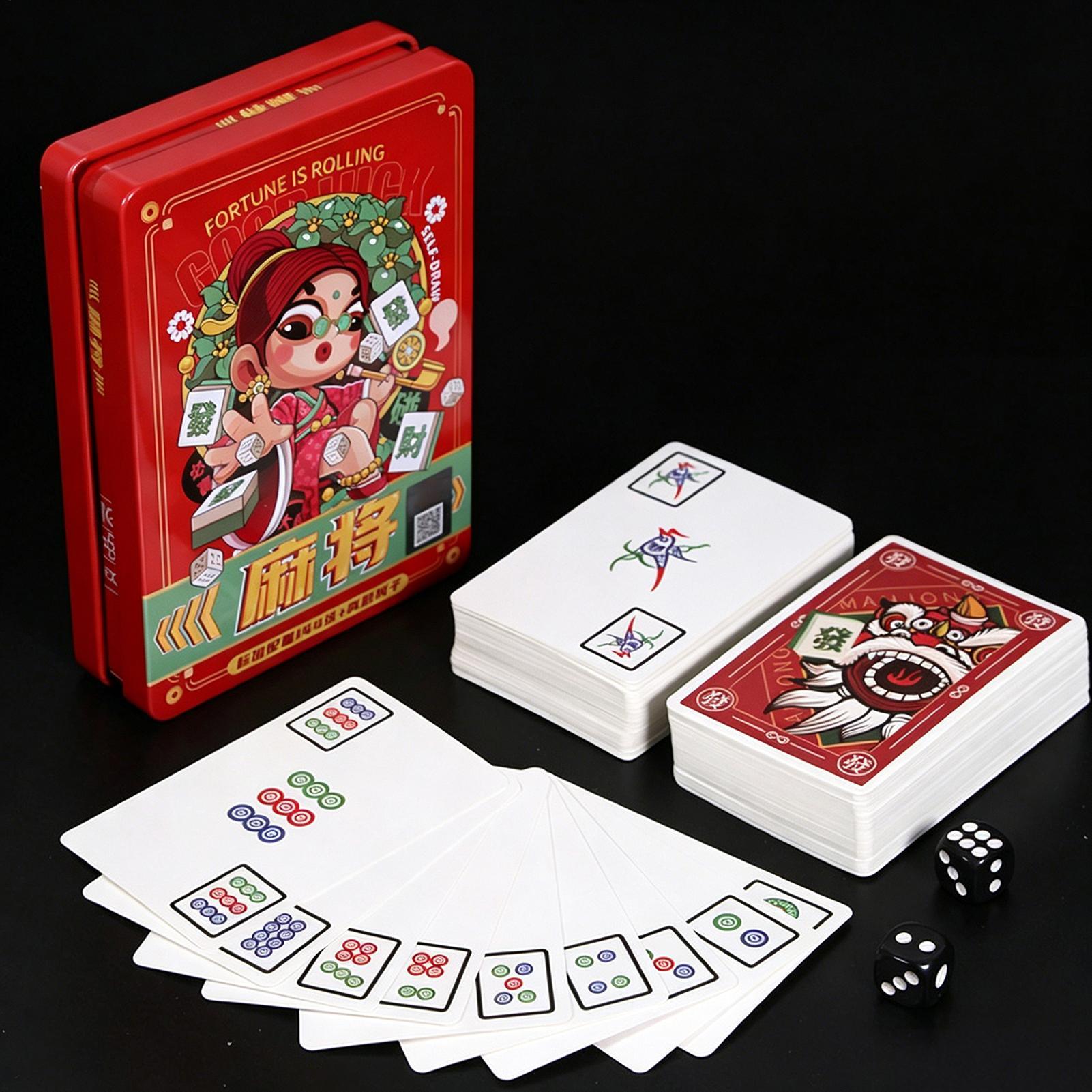 카드놀이 마작 타일 가족 게임 144피스 카드 덱 홈  - Card Game Deck 리뷰 및 가격